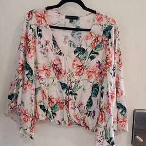 Sanctuary Blush Floral Flowy Top M